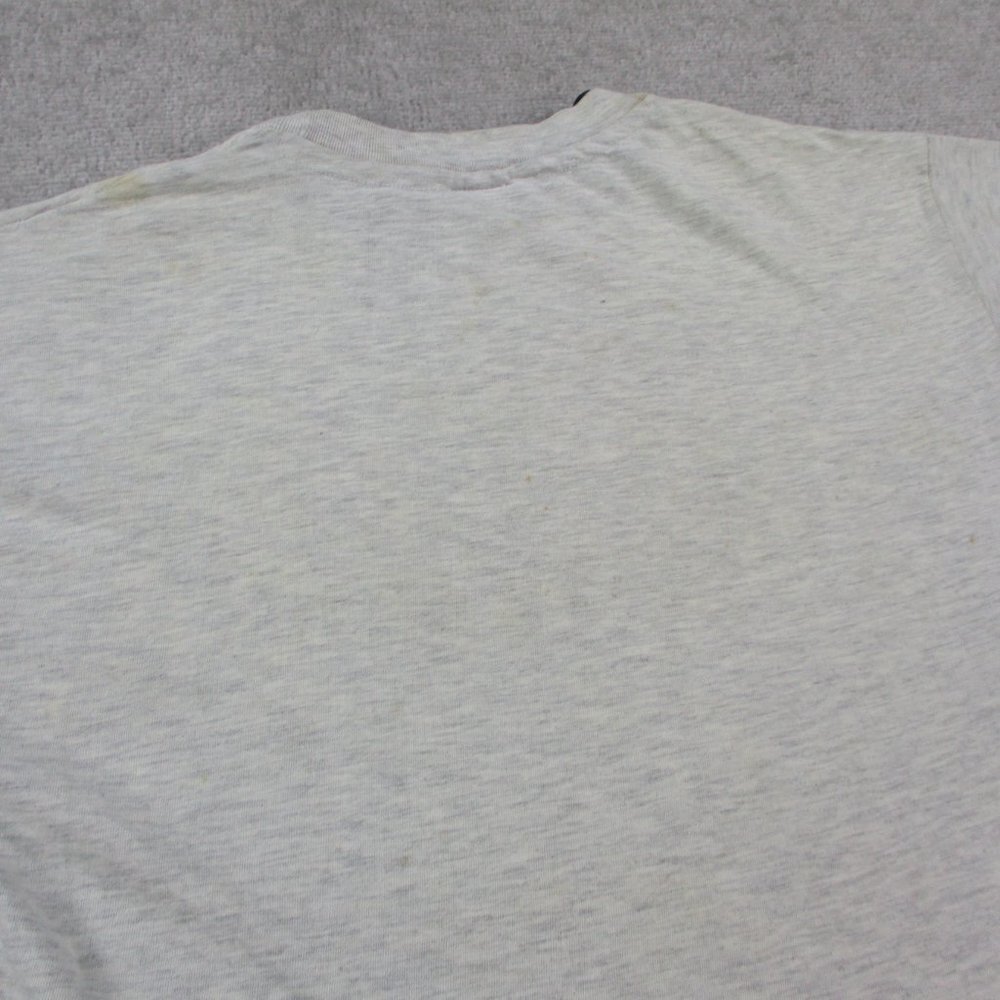 VINTAGE XXL Athletic Department T Shirt Adult Medium Ivory Red Barcelona Layered - Picture 9 of 13